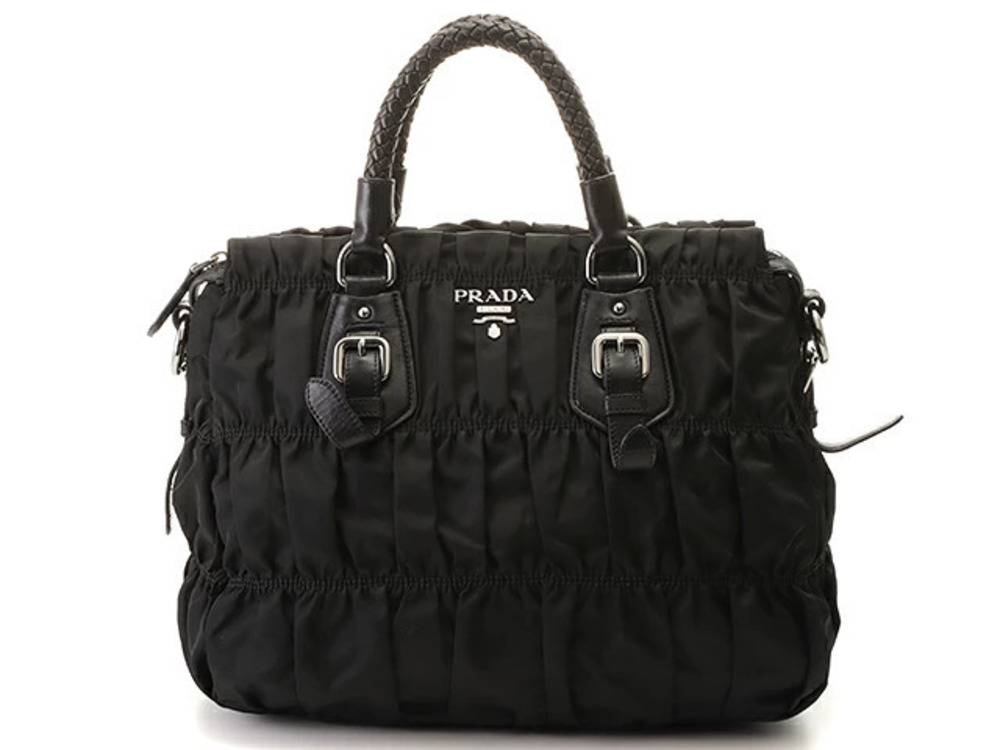 Prada Tessuto Saffiano shoulder bag leather